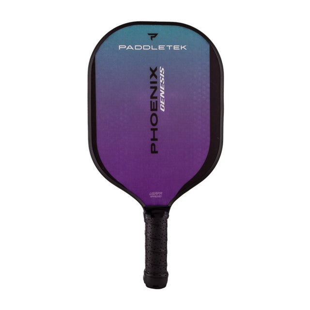 Frontansicht Paddletek Phoenix Genesis Composite Pickleball Paddle in der Farbe Aurora