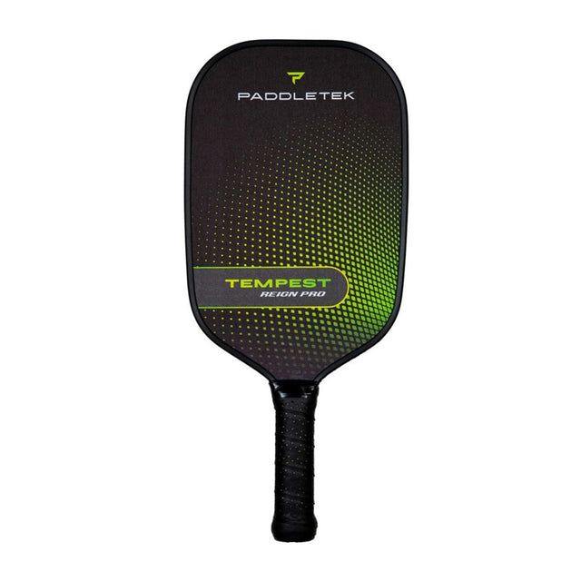 Frontansicht Paddletek Tempest Reign Pro Graphite Pickleball Paddle in der Farbe Barium