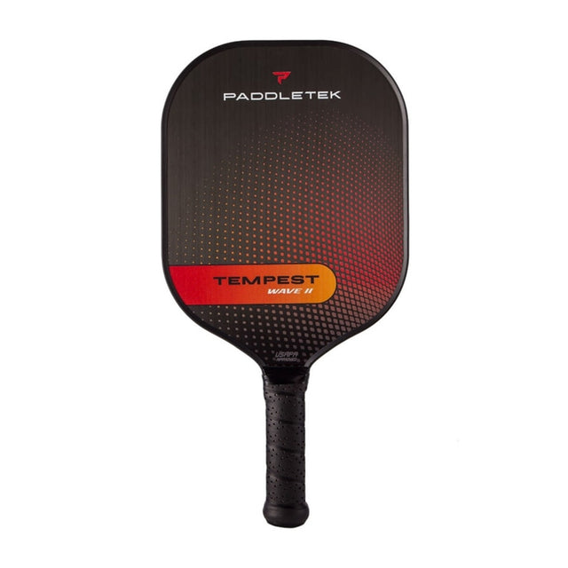 Frontansicht Paddletek Tempest Wave II Pickleball Paddle in der Farbe Wildfire