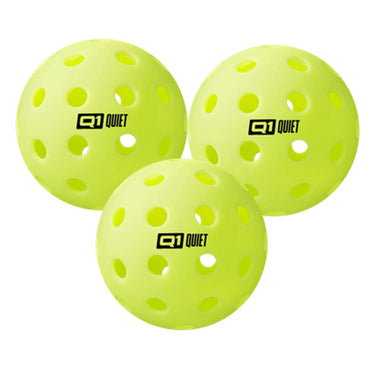 Selkirk Q1 Quiet Ball – bis zu 34 % leiser als herkömmliche Pickleballs. USAP-zugelassen, langlebig und ideal für lärmsensible Pickleball-Courts. Jetzt kaufen bei Pickleball Corner Schweiz.