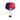 Das Ben Johns Hyperion CAS 13.5 Graphite Pickleball Paddle von JOOLA hat eine Carbon Abrasion Oberfläche, die ein abstraktes Design in einer rosa, lila und orange Farbkombination aufweist und das JOOLA Logo prominent auf der Schlagfläche.