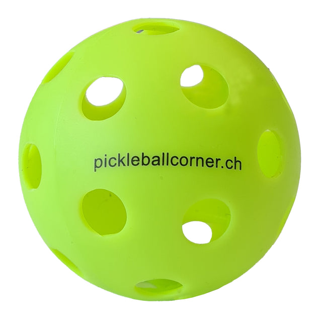 Pickleball Corner PC-1 Indoor Pickleball Ball in Farbe Lime-Grün.